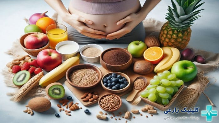 تصویر از غذاهای پر فیبر برای درمان یبوست در بارداری