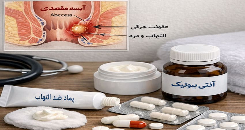 دارو و پماد برای درمان آبسه مقعدی (بهترین قرص و آنتی‌ بیوتیک‌ها)